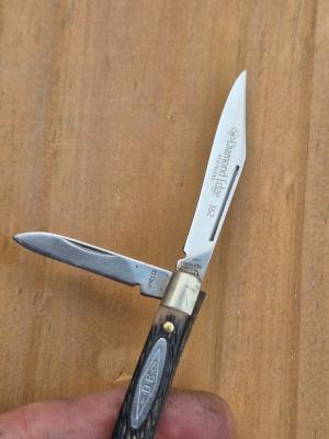 Imperial Prov USA Stainless 362 Diamond Edge Jigged Delrin Jack Knife