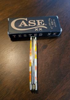 2024 Case Candy Corn Kirinite Smooth Trapper 