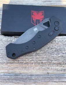 COBRATEC BLACK AUTOMATIC FOLDING RYKER D2 STEEL