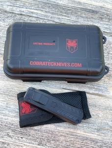 COBRATEC CALIFORNIA OUT THE FRONT (OTF) BLACK AUTOMATIC D2 STEEL