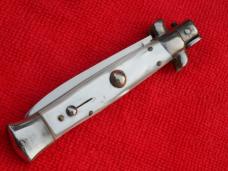 Rare 7-3/4" Vintage Italian Stiletto Pearl handles-* Horster* logo  stamp II
