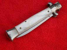 Rare 7-3/4" Vintage Italian Stiletto Pearl handles-* Horster* logo  stamp II