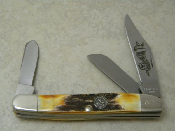 Bear MGC USA 547 Pattern Stag 1993 NKCA Club Stockman Knife Bear MGC USA 547 Pattern Stag 1993 NKCA Club Stockman Knife