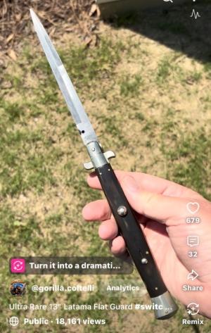 Rare 13 Latama Flat Guard Picklock Switchblade