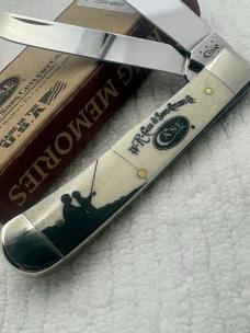 Case XX USA 5 Dot 2015 6254 SS Large 2 Blade Trapper Pocket Knife