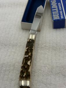 Bulldog Brand Hammer Forged In Solingen Germany 2 Blade Trapper Pocket Knife