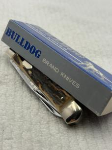 Bulldog Brand Hammer Forged In Solingen Germany 2 Blade Trapper Pocket Knife