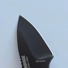Schrade Spare Change Fixed Blade Knife AUS-10 Steel Ring Grip w Sheath Clip EDC