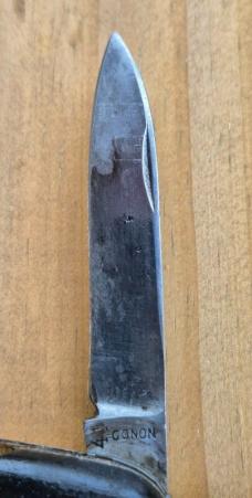3 1/2" Rare Vintage French Gonon No. 41 Multi-Blade Utility Knife