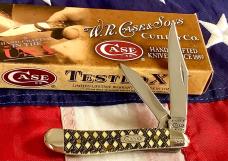 2011 Case xx Peanut (Mdl# 3220) w/ Yellow Handles +Art work. NOS limited run