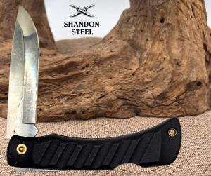 Mikov Folding Knife 420 Steel Drop Point Blade Black Synthetic Handle - 79