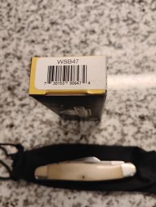Bear & Son White Smooth Bone 3 1/2" Mini Trapper WSB47