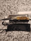 Bear & Son Folding Pocket Knife Genuine Indian Stag 5149L