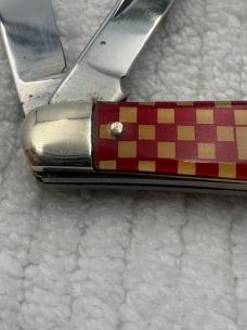 Kutmaster Utica NY USA Vintage Purina 3 Blade Stockman Pocket Knife (128)