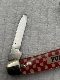 Kutmaster Utica NY USA Vintage Purina 3 Blade Stockman Pocket Knife (128)
