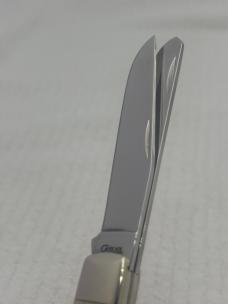 Case XX USA 2008 2 Dot 6.5254 SS 2 Blade Trapper Slip Joint Pocket Knife (149)