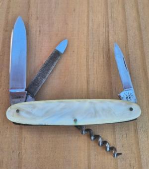 3 3/4" Robi Klaas Kissing Crane Multi-Tool Pocket Knife, Rostfrei, Solingen, Germany