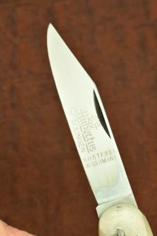 HUBERTUS SOLINGEN GERMANY SMALL STAG AUTOMATIC AUTO KNIFE (35997) 