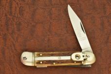 HUBERTUS SOLINGEN GERMANY SMALL STAG AUTOMATIC AUTO KNIFE (35997) 