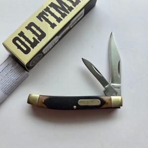 Schrade Old Timer 33OT Middleman Jack 2-Blade Pocket Knife CIB Box Papers