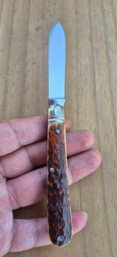 3 1/2" Custom Made Pocket Knife, Premium Stage