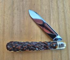 3 1/2" Custom Made Pocket Knife, Premium Stage