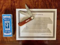 6223 Case Classic Antique Red Bone Jumbo Trapper Prototype