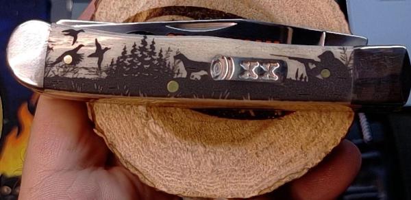 Case XX Sportsman Hunter Bird Dog Natural Bone Trapper #81224 USA Case XX Sportsman Hunter Bird Dog Natural Bone Trapper #81224 USA