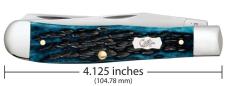 Case 51850 Pocket Worn Peach Seed Jig Mediterranean Blue Bone Trapper
