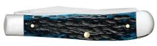 Case 51850 Pocket Worn Peach Seed Jig Mediterranean Blue Bone Trapper