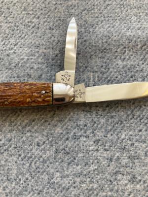 RARE EXHIBITION QUALITY WESTER BROTHERS CUTLERY CO 4-Blade STAG Senators Pen Knife