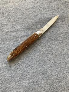 RARE EXHIBITION QUALITY WESTER BROTHERS CUTLERY CO., 4-Blade, STAG, Senator's Pen Knife