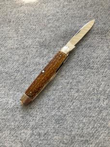RARE EXHIBITION QUALITY WESTER BROTHERS CUTLERY CO., 4-Blade, STAG, Senator's Pen Knife