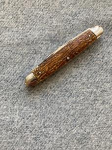RARE EXHIBITION QUALITY WESTER BROTHERS CUTLERY CO., 4-Blade, STAG, Senator's Pen Knife