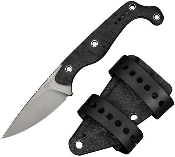 Civivi Sokn with Full Tang Black Micarta and sheath Civivi Sokn with Full Tang Black Micarta and sheath