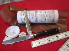 NEW GEC TIDIOUTE The New Town Physician 412226 Gabon Ebony 2 Blade Pocket Knife 