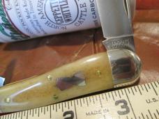 NEW GEC TIDIOUTE GEPPETTO Whittler 571326 Sandstone Smooth Bone 3 Blade Knife