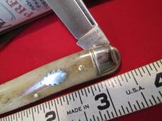 NEW GEC Northfield DLT Trading 661225 Smooth appaloosa Bone 2 Blade Knife 