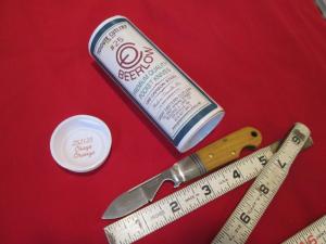 NEW GEC Tidioute Cutlery 252123 Beerlow Osage Orange Single blade Knife Can Opener