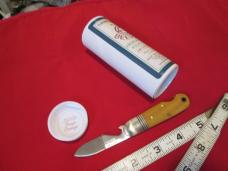NEW GEC Tidioute Cutlery 252123 Beerlow Osage Orange Single blade Knife Can Opener