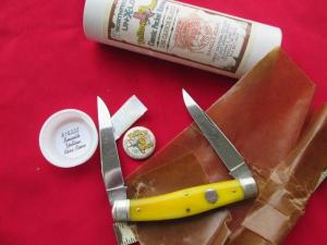 NEW GEC Northfield UN-X-LD 818222 Smooth Yellow Rose Bone Muskrat Knife