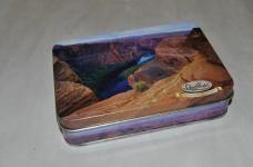 Sheffield Tools Two Rainbow Colored Knife Set Mint Pocket Clips 1 is 4" Other 3" Metal Tin