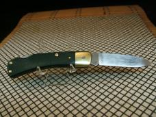 SCHRADE OLD TIMER 5OT BRUIN 1958/63 VINTAGE USA 1095 CARBON STEEL USED LOCKBACK POCKET KNIFE & BOX