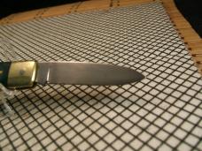 SCHRADE OLD TIMER 5OT BRUIN 1958/63 VINTAGE USA 1095 CARBON STEEL USED LOCKBACK POCKET KNIFE & BOX