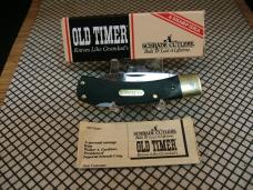 SCHRADE OLD TIMER 5OT BRUIN 1958/63 VINTAGE USA 1095 CARBON STEEL USED LOCKBACK POCKET KNIFE & BOX