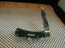 SCHRADE OLD TIMER 5OT BRUIN 1958/63 VINTAGE USA 1095 CARBON STEEL USED LOCKBACK POCKET KNIFE & BOX
