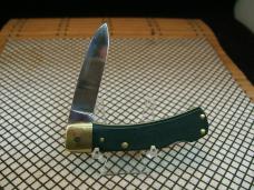 SCHRADE OLD TIMER 5OT BRUIN 1958/63 VINTAGE USA 1095 CARBON STEEL USED LOCKBACK POCKET KNIFE & BOX