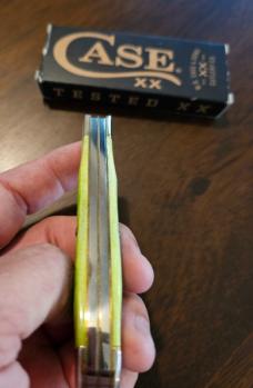 2024 Case XX Lime Green Barnboard Jig Trapper