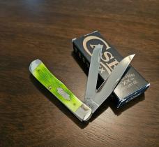 2024 Case XX Lime Green Barnboard Jig Trapper