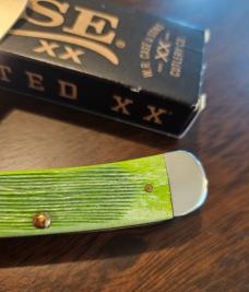 2024 Case XX Lime Green Barnboard Jig Trapper